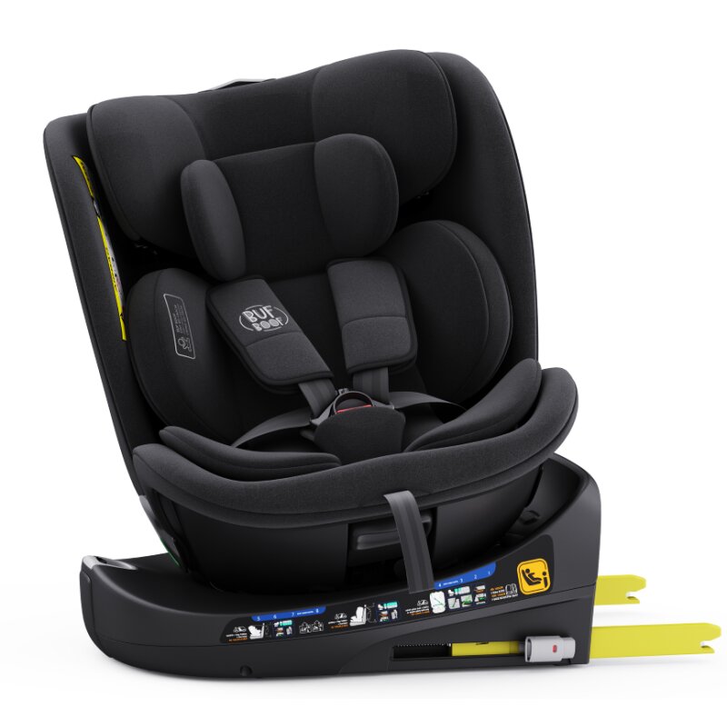 BUF BOOF Scaun auto rotativ cu isofix B-Joy Deluxe iSize 40-150 cm black