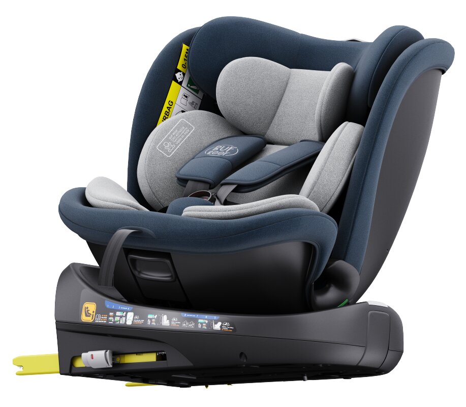 BUF BOOF Scaun auto rotativ cu isofix B-Joy Deluxe iSize 40-150 cm blue
