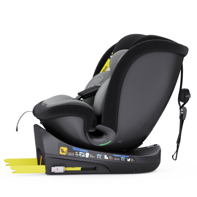 BUF BOOF Scaun auto rotativ cu isofix B-Joy Deluxe iSize 40-150 cm grey