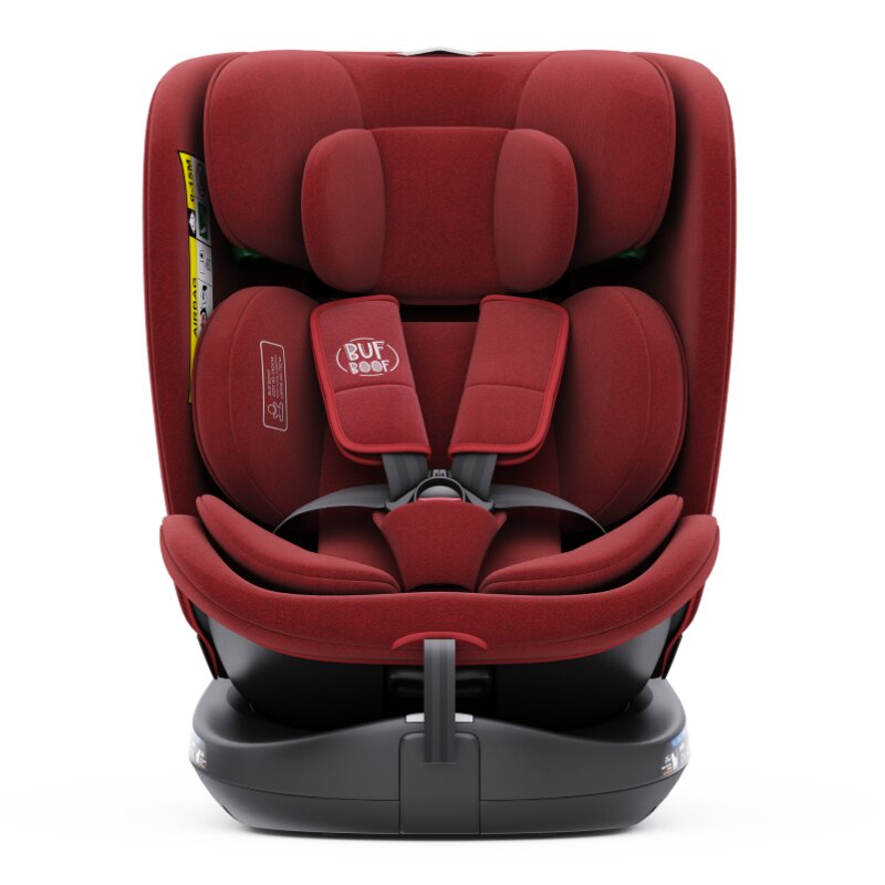BUF BOOF Scaun auto rotativ cu isofix B-Joy Deluxe iSize 40-150 cm red
