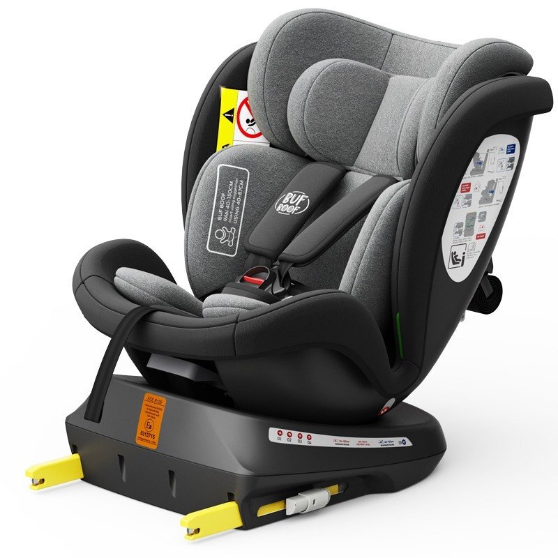 BUF BOOF Scaun auto Tweety Plus Deluxe i-size rotativ 360 cu isofix 40-150 cm black