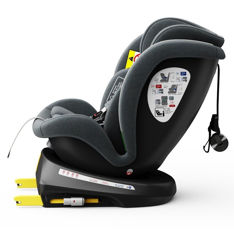 BUF BOOF Scaun auto Tweety Plus Deluxe i-size rotativ 360 cu isofix 40-150 cm grey