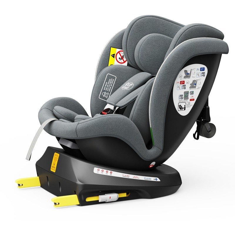 BUF BOOF Scaun auto Tweety Plus Deluxe i-size rotativ 360 cu isofix 40-150 cm grey