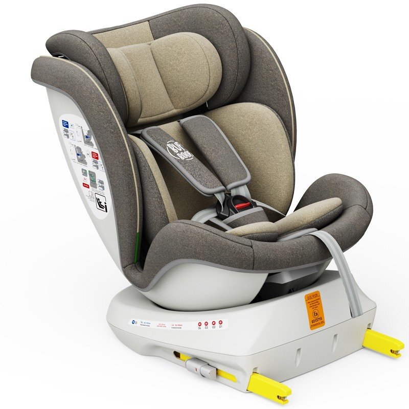 BUF BOOF Scaun Auto Tweety Plus Deluxe i-size rotativ 360 cu Isofix 40-150 cm LightBrown