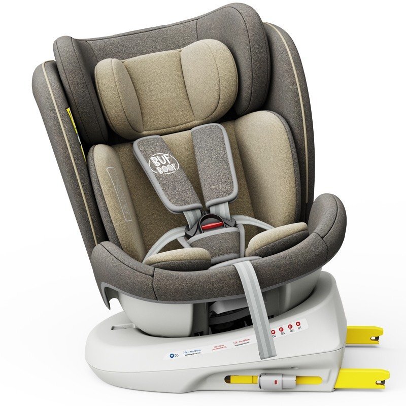 BUF BOOF Scaun Auto Tweety Plus Deluxe i-size rotativ 360 cu Isofix 40-150 cm LightBrown