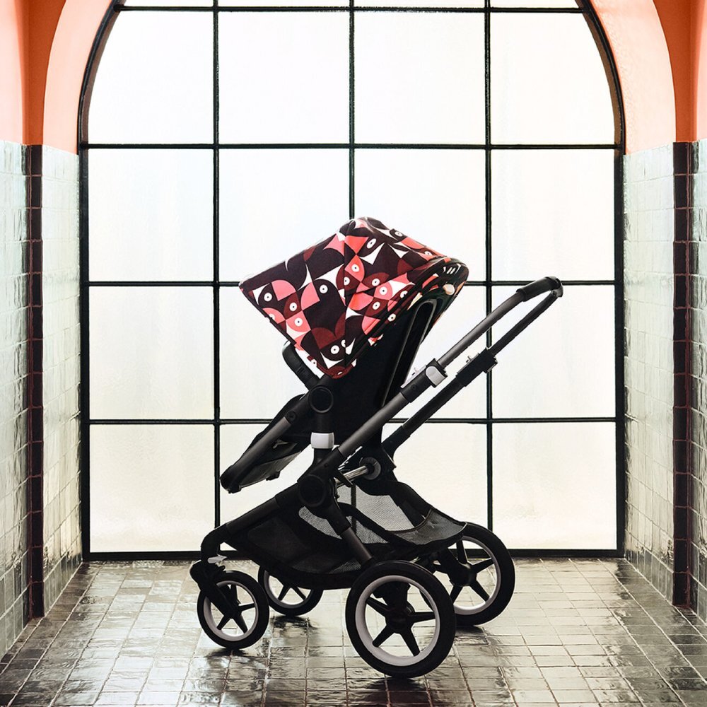 Bugaboo Capotina carucior Fox 3 Lynx Animal Explorer pink red
