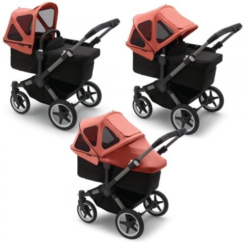 Bugaboo Capotina cu extensie plasa insecte Donkey sunrise red