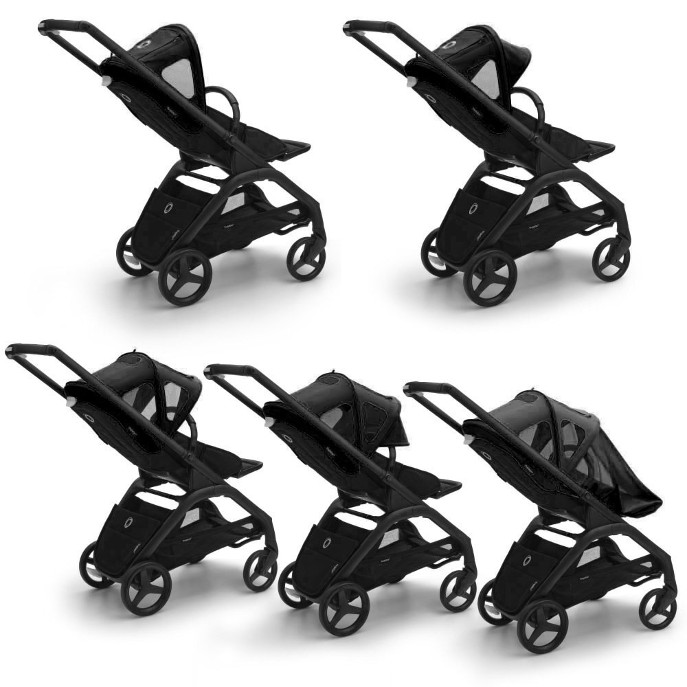Bugaboo Capotina cu extensie plasa insecte Dragonfly midnight black