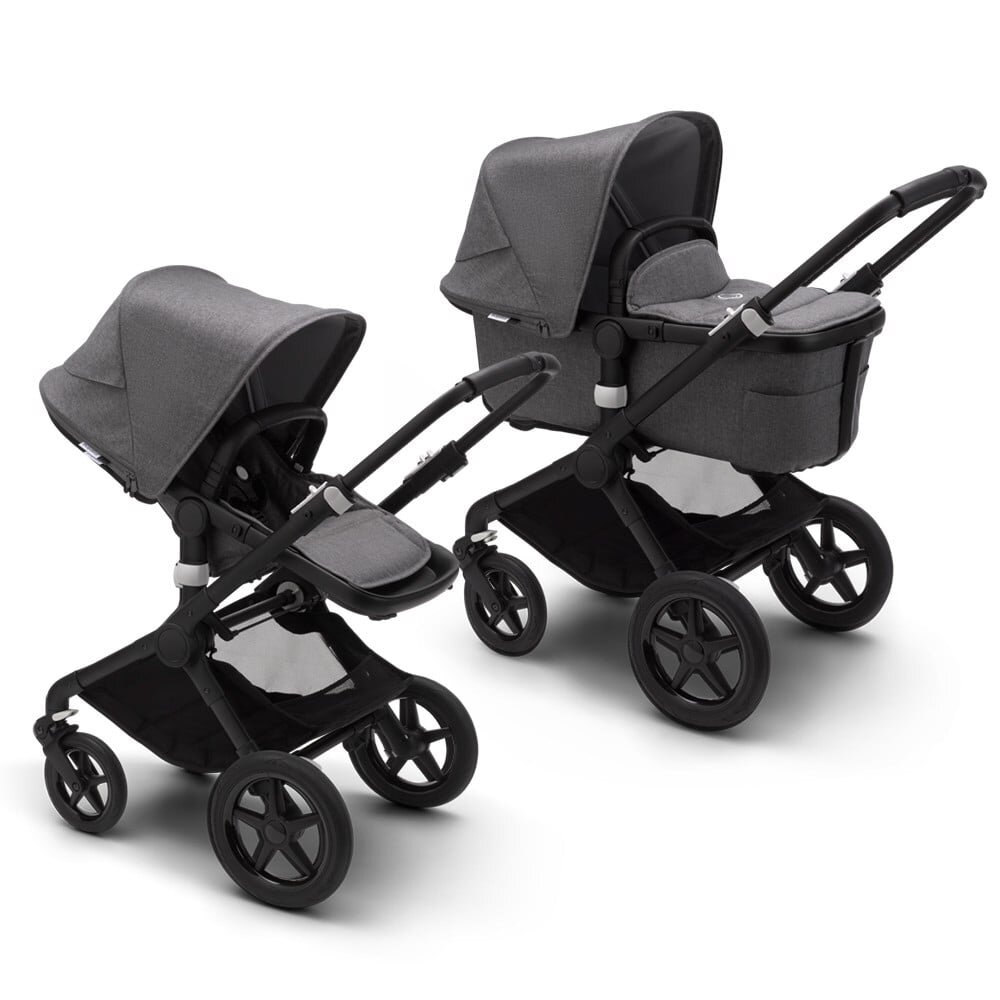 Bugaboo Carucior 2 in 1 Fox 2 Complete black grey melange
