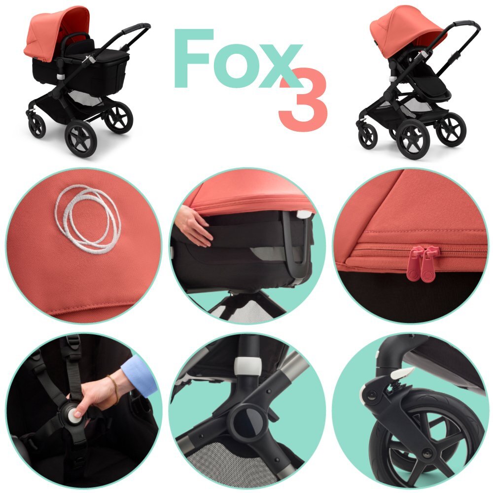 Bugaboo Carucior 2 in 1 Fox 3 black forest green