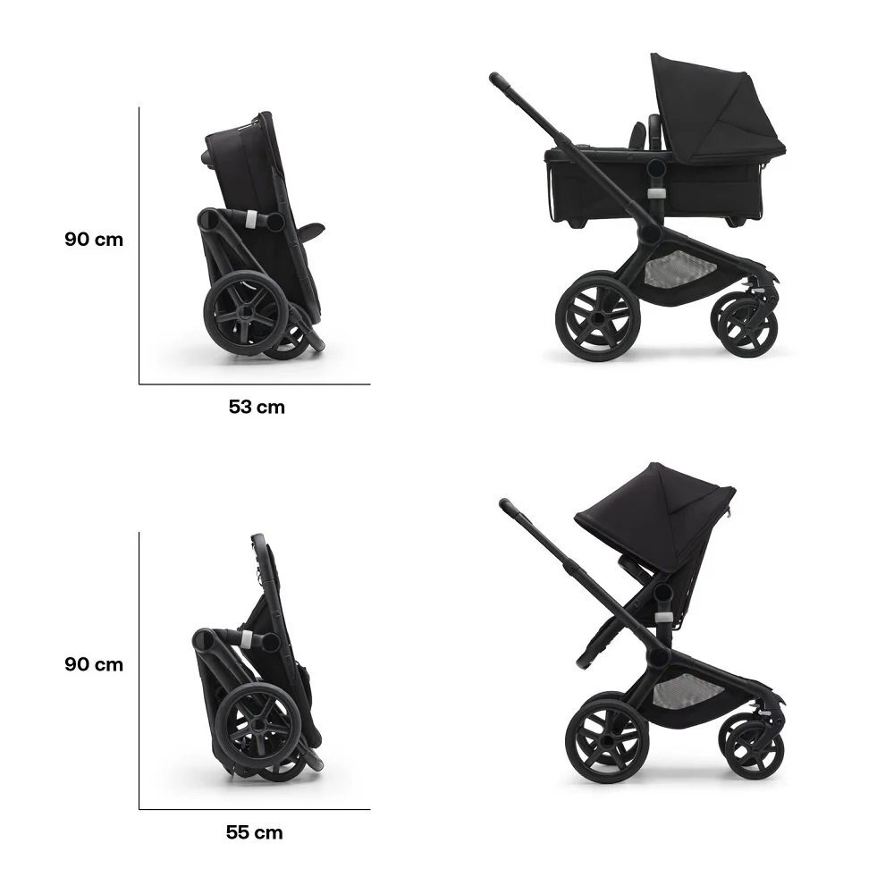 Bugaboo Carucior 2 in 1 Fox 5 black grey melange