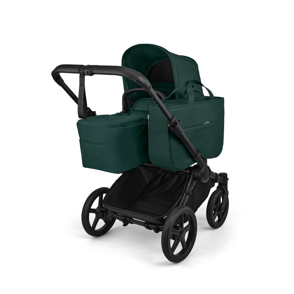 Bugaboo Carucior 2 in 1 pentru copii Donkey 6 Complete Black Green cu suspensii spatar reglabil maner ajustabil si pliere compacta