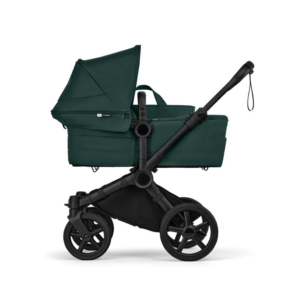 Bugaboo Carucior 2 in 1 pentru copii Donkey 6 Complete Black Green cu suspensii spatar reglabil maner ajustabil si pliere compacta