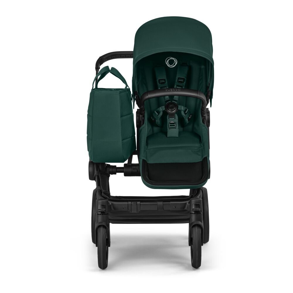Bugaboo Carucior 2 in 1 pentru copii Donkey 6 Complete Black Green cu suspensii spatar reglabil maner ajustabil si pliere compacta