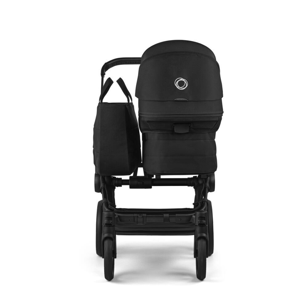 Bugaboo Carucior 2 in 1 pentru copii Donkey 6 Complete Black Heritage Black cu suspensii spatar reglabil maner ajustabil si pliere compacta