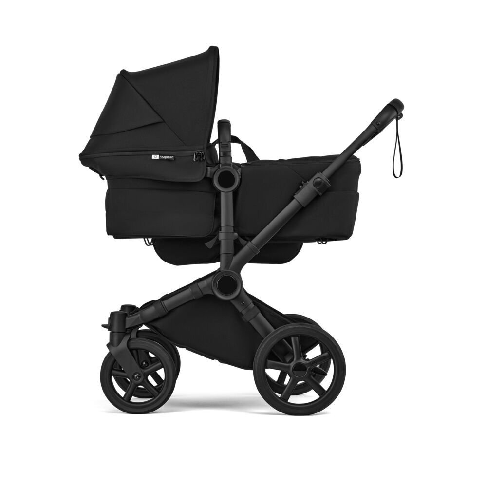 Bugaboo Carucior 2 in 1 pentru copii Donkey 6 Complete Black Heritage Black cu suspensii spatar reglabil maner ajustabil si pliere compacta