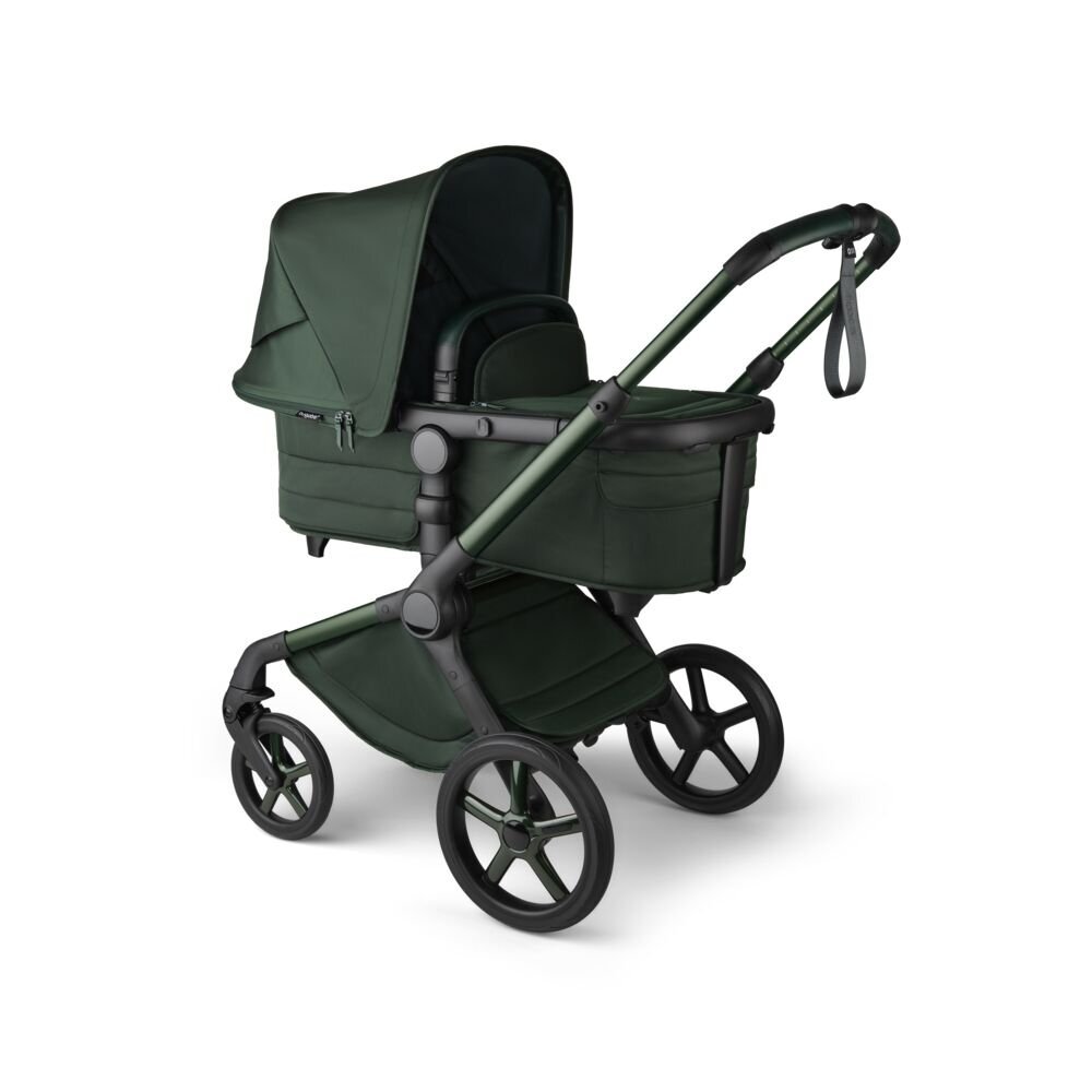 Bugaboo Carucior 2 in 1 pentru copii Fox 5 Noir Limited edition midnight green cu suspensii spatar reglabil si maner ajustabil