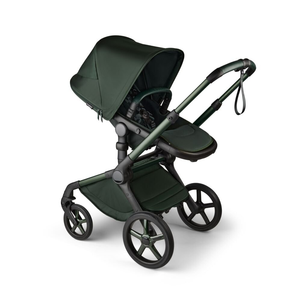 Bugaboo Carucior 2 in 1 pentru copii Fox 5 Noir Limited edition midnight green cu suspensii spatar reglabil si maner ajustabil