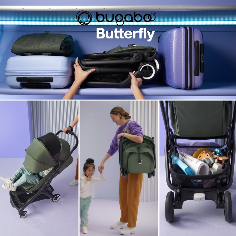 Bugaboo Carucior Butterfly black desert taupe
