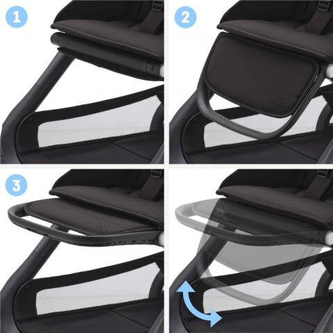 Bugaboo Carucior Dragonfly black dark cherry