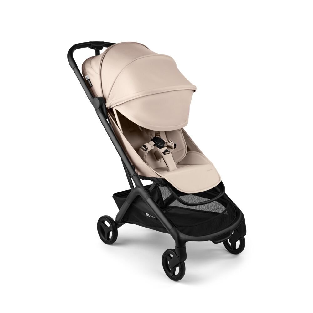 Bugaboo Carucior pentru copii Butterfly 2 Black Desert Taupe cu spatar reglabil compatibil avion pliere ultra-compacta suspensii