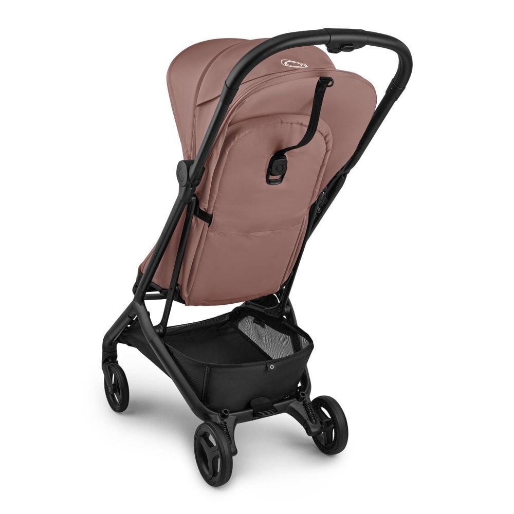 Bugaboo Carucior pentru copii Butterfly 2 Complete Black Pink cu suspensii spatar reglabil si husa de ploaie compatibil avion pliere compacta pana la 22 kg
