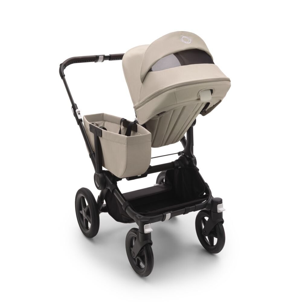 Bugaboo Carucior pentru copii Donkey 5 Mono Black Desert Taupe reversibil cu suspensii pliere compacta maner reglabil si husa de ploaie suporta pana la 22 kg