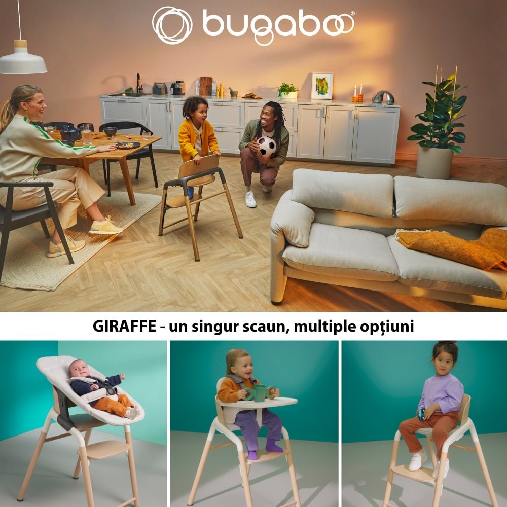 Bugaboo Scaun Giraffe Warm Wood grey
