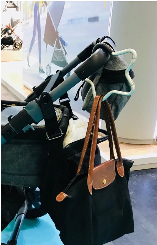 Buggygear Carlig pentru carucior Steluta argintiunegru