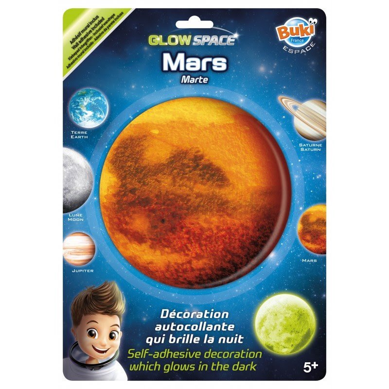 BUKI France Decoratiuni de perete fosforescente Marte