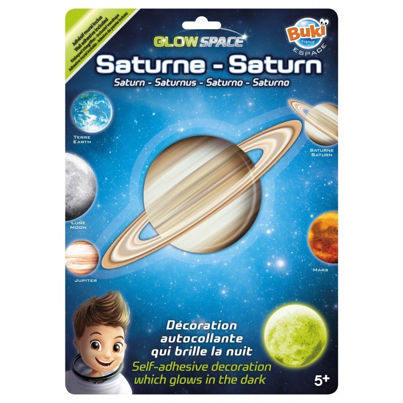 BUKI France Decoratiuni de perete fosforescente Planeta Saturn