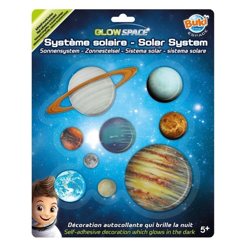 BUKI France Decoratiuni de perete fosforescente Sistemul Solar