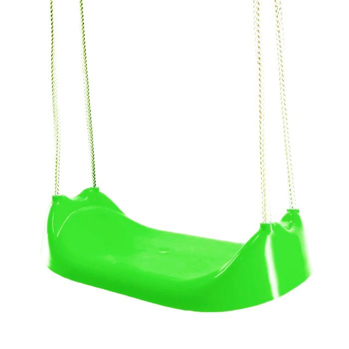 Burak Toys Leagan universal pentru copii din plastic rezistent inaltime reglabila sfoara 10mm sezut leagan 44 x 22 x 11 cm Green