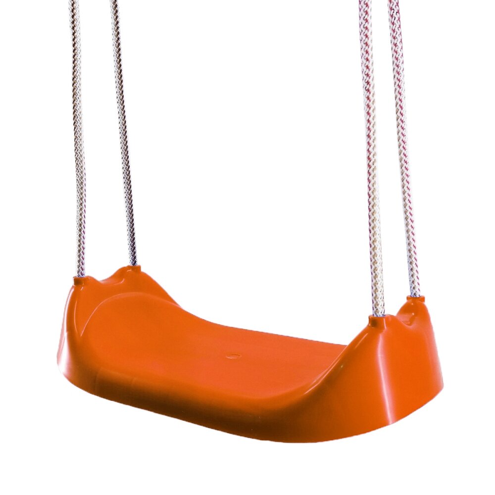 Burak Toys Leagan universal pentru copii din plastic rezistent inaltime reglabila sfoara 10mm sezut leagan 44 x 22 x 11 cm Orange