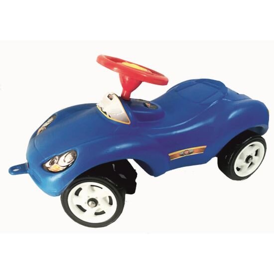 Burak Toys Masinuta copii fara pedale Step Car Burak Blue recomandata copiilor peste 3 ani actionata cu picioarele