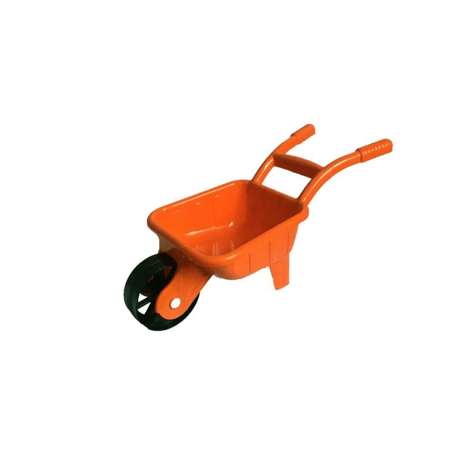 Burak Toys Roaba de jucarie pentru copii Portocalie dimensiune 64 x 41 x 30 cm potrivita pentru gradina si nisip