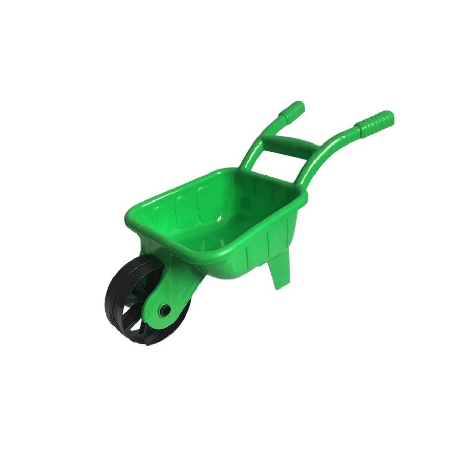 Burak Toys Roaba de jucarie pentru copii Verde dimensiune 64 x 41 x 30 cm potrivita pentru gradina si nisip