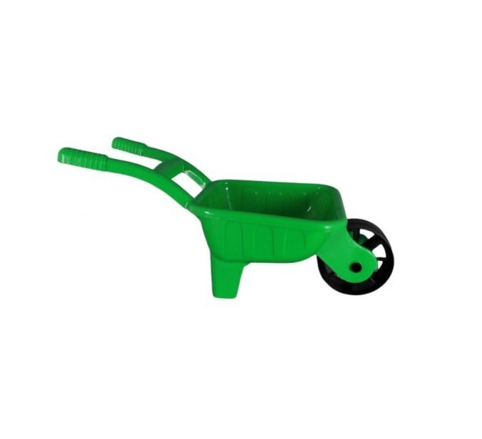 Burak Toys Roaba de jucarie pentru copii Verde dimensiune 64 x 41 x 30 cm potrivita pentru gradina si nisip