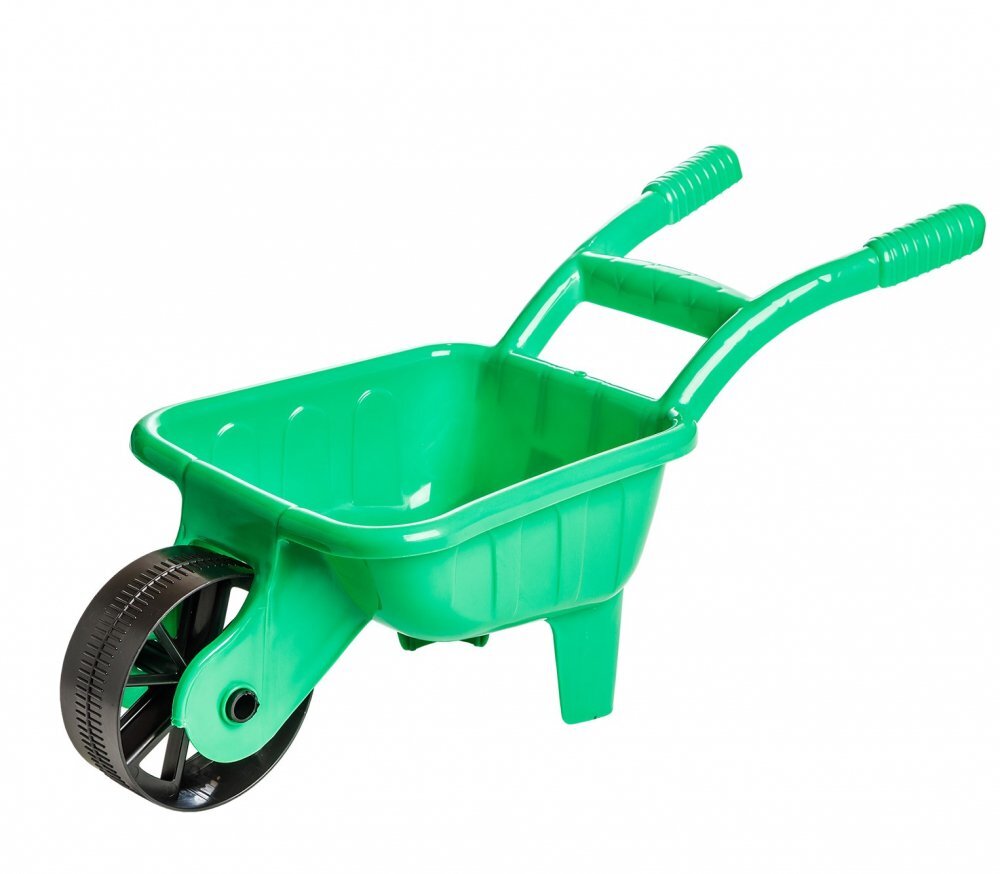 Burak Toys Roaba de jucarie pentru copii Verde dimensiune 64 x 41 x 30 cm potrivita pentru gradina si nisip