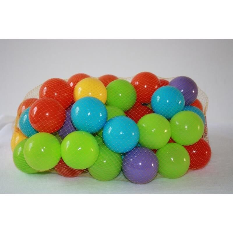 Burak Toys Set 50 bile pentru copii BurakToys material PVC sigur si durabil diamentru 7cm Multicolor
