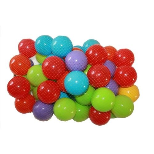Burak Toys Set 50 bile pentru copii BurakToys material PVC sigur si durabil diamentru 7cm Multicolor