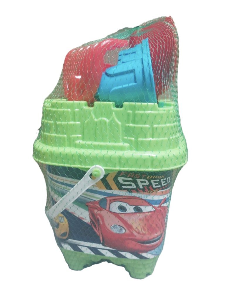 Burak Toys Set 6 jucarii de nisip Castel Nr.1 Green