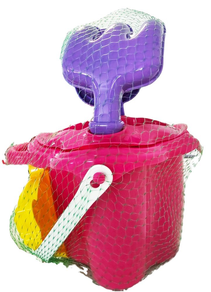 Burak Toys Set 6 jucarii de nisip Pluto Pink