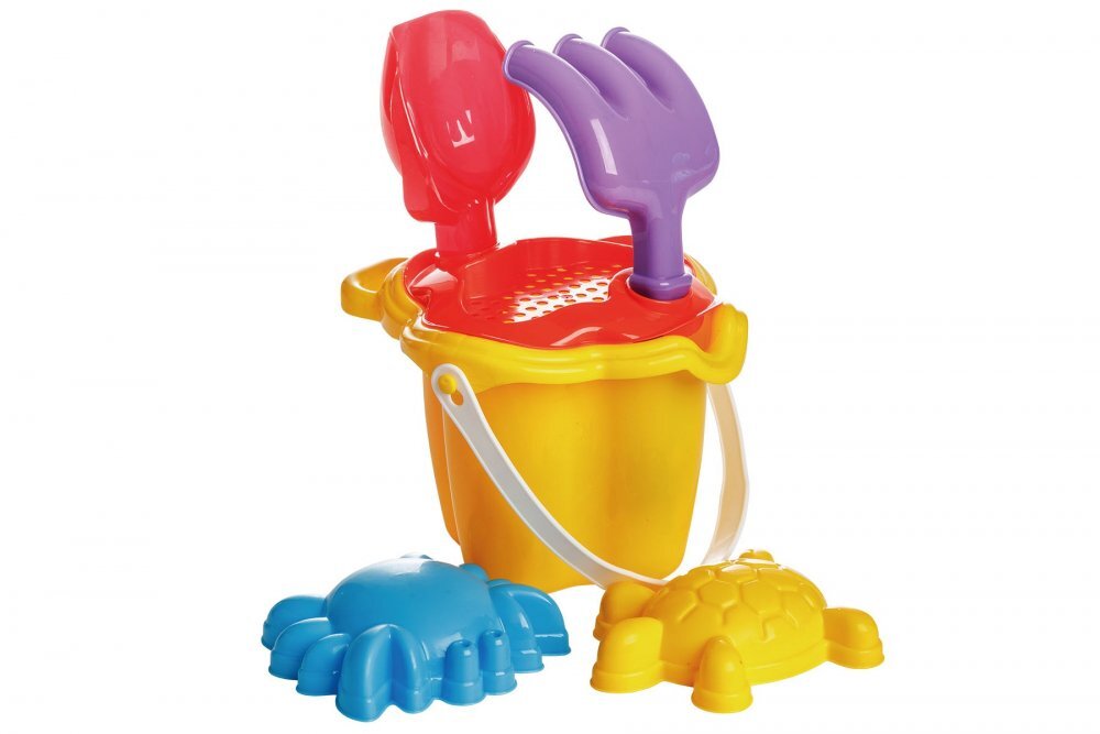 Burak Toys Set 6 jucarii de nisip Pluto Yellow