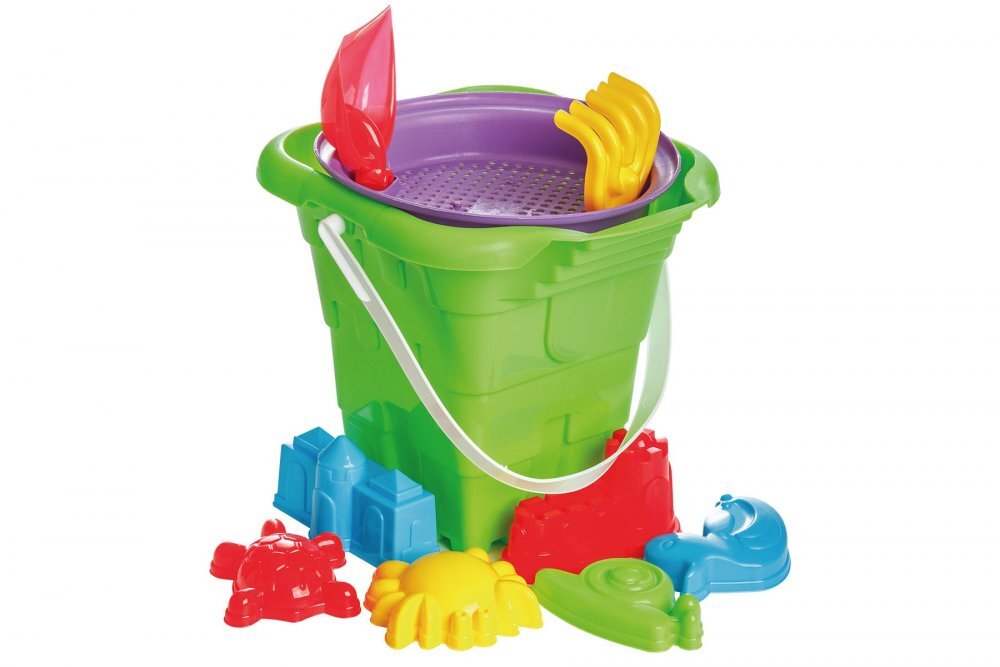 Burak Toys Set 9 jucarii de nisip Castel Green