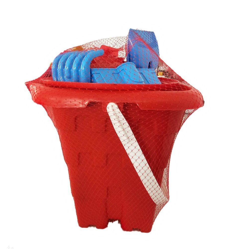 Burak Toys Set 9 jucarii de nisip Castel Red