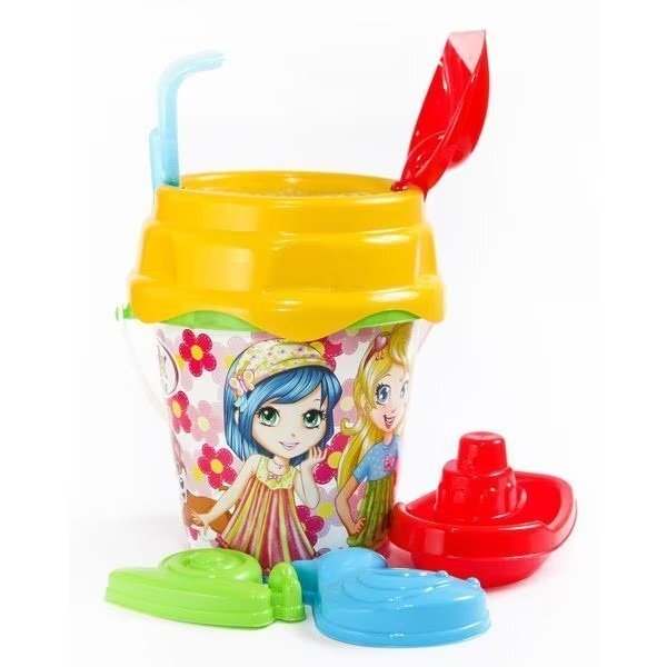 Burak Toys Set jucarii de nisip cu 8 piese Desene Galben