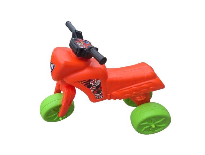 Burak Toys Tricicleta copii fara pedale Big Cross orange de la 2 ani pana la 20 kg inaltime pana la sezut 34 cm