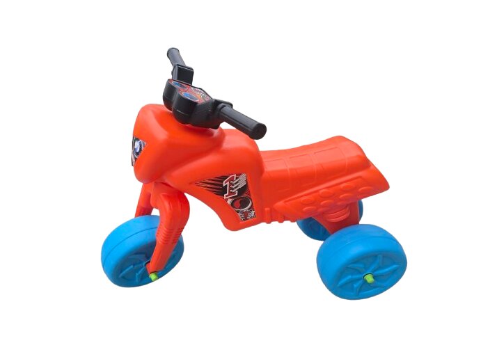 Burak Toys Tricicleta copii fara pedale Big Cross orange de la 2 ani pana la 20 kg inaltime pana la sezut 34 cm