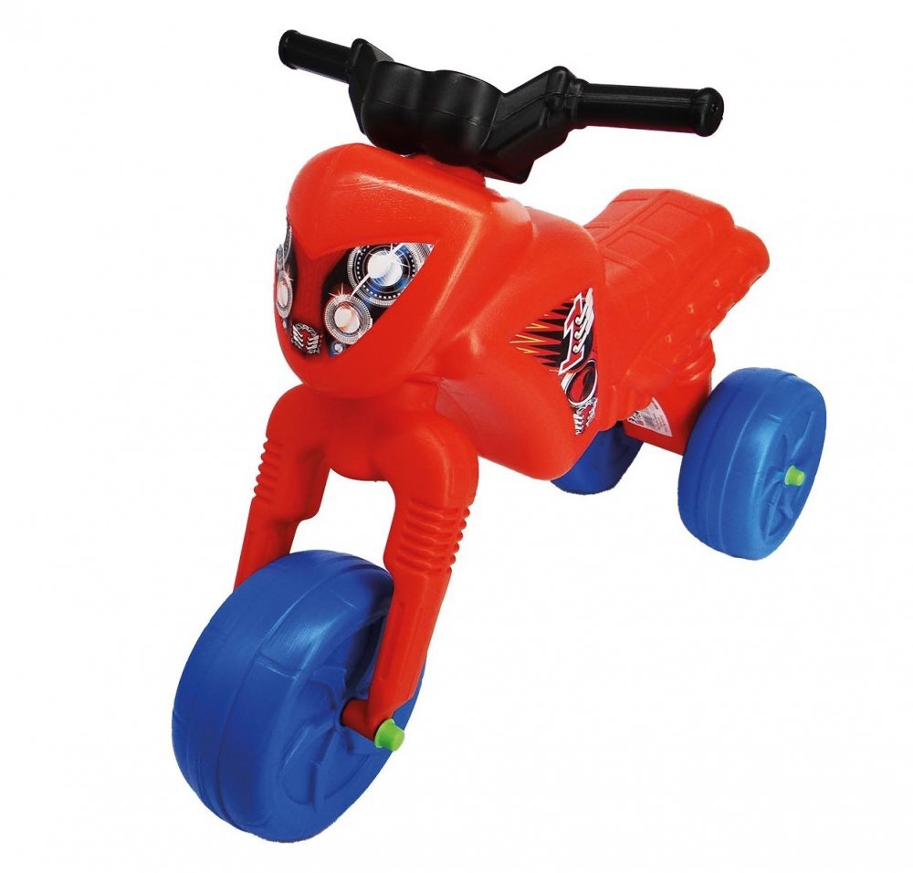 Burak Toys Tricicleta copii fara pedale Big Cross red de la 2 ani pana la 20 kg inaltime pana la sezut 34 cm